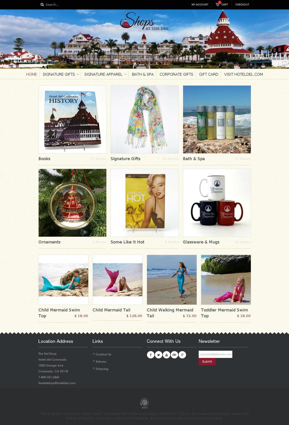 thedelshop.com shopify website screenshot