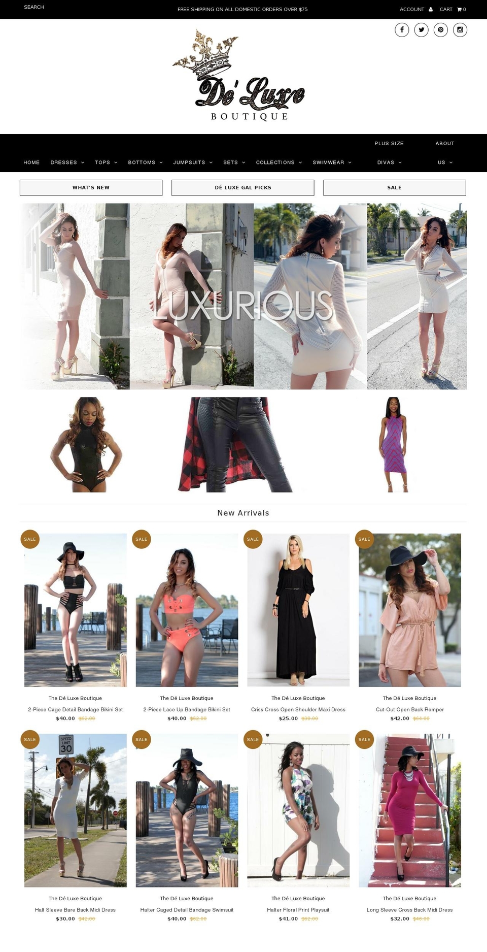 Copy of Fashionopolism Shopify theme site example thedeluxeboutique.com