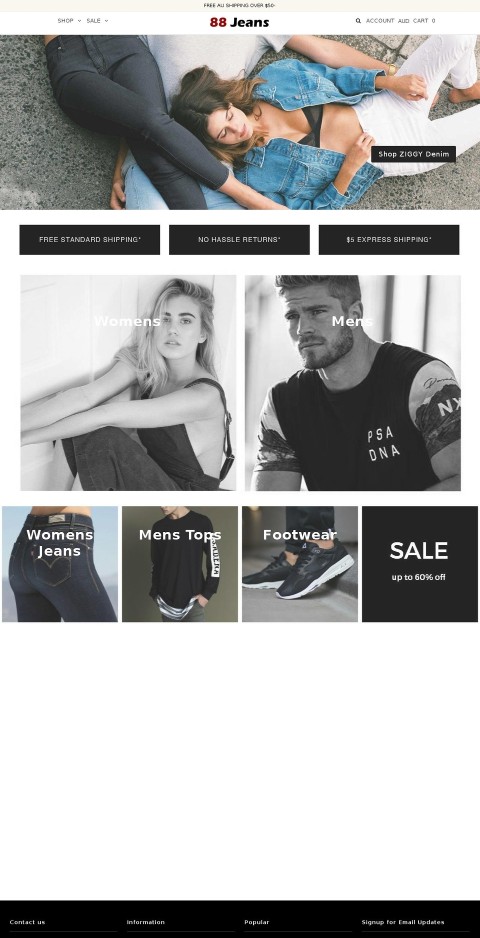 thedenimdepot.com shopify website screenshot