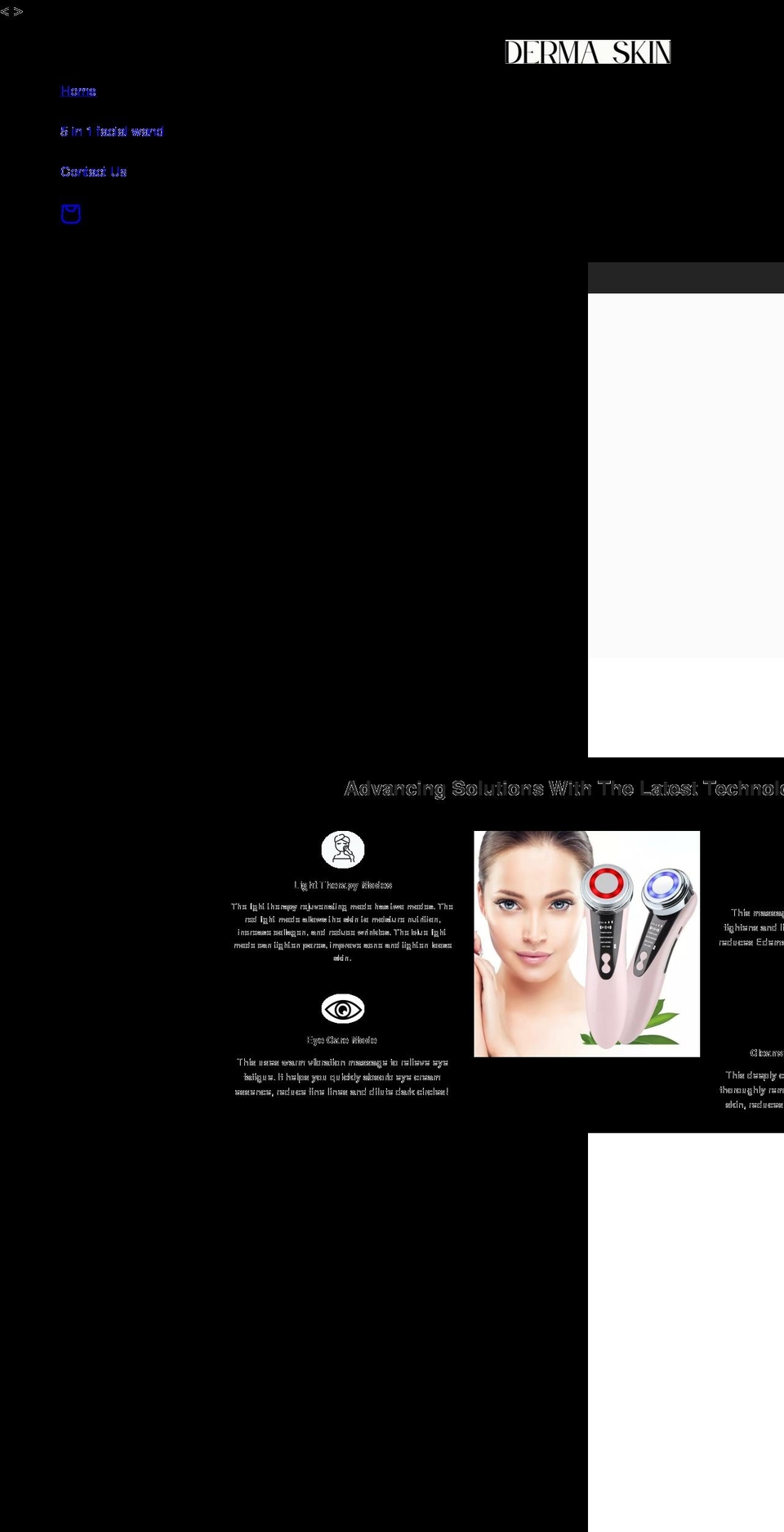 thedermaskin.com shopify website screenshot