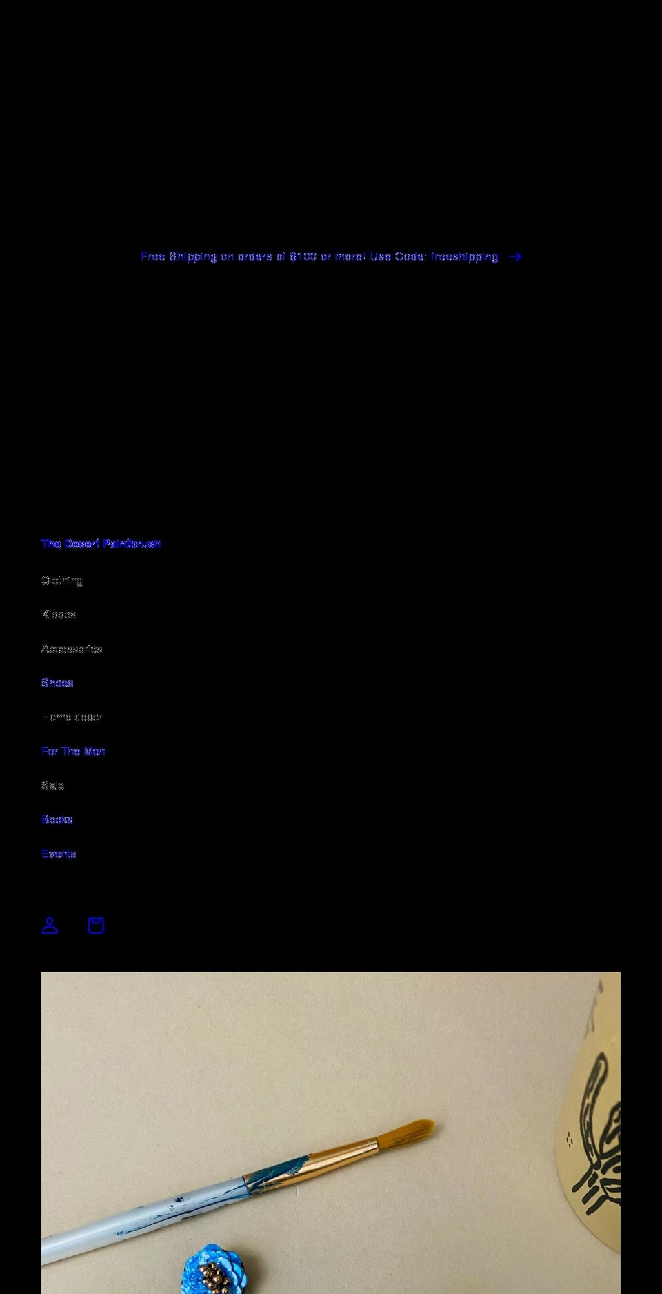 thedesertpaintbrush.com shopify website screenshot