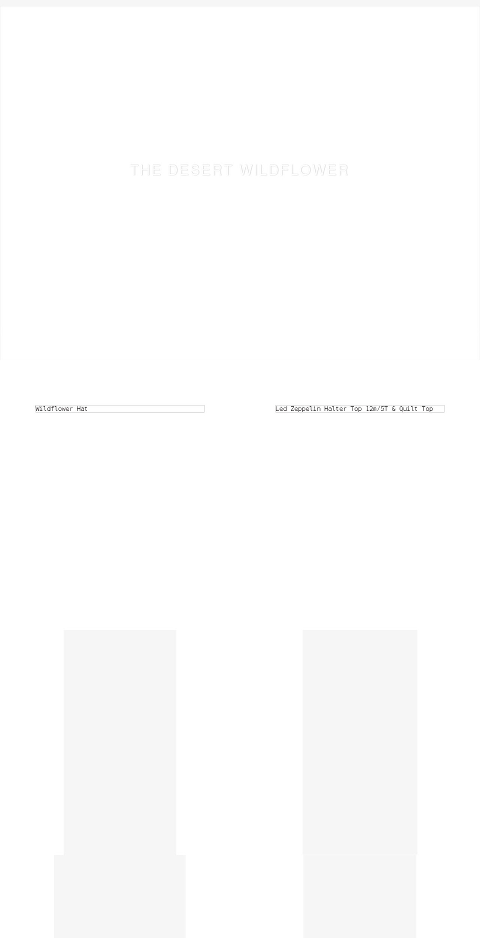 thedesertwildflower.com shopify website screenshot