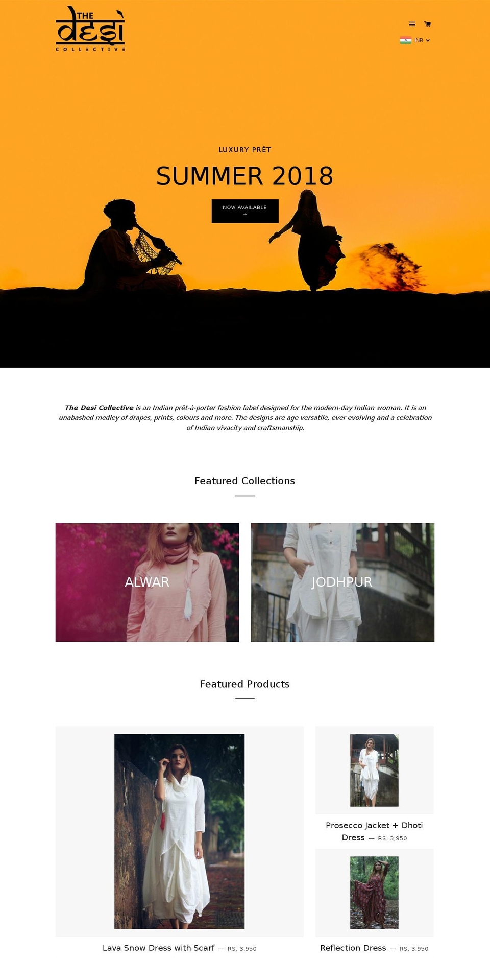 thedesicollective.com shopify website screenshot
