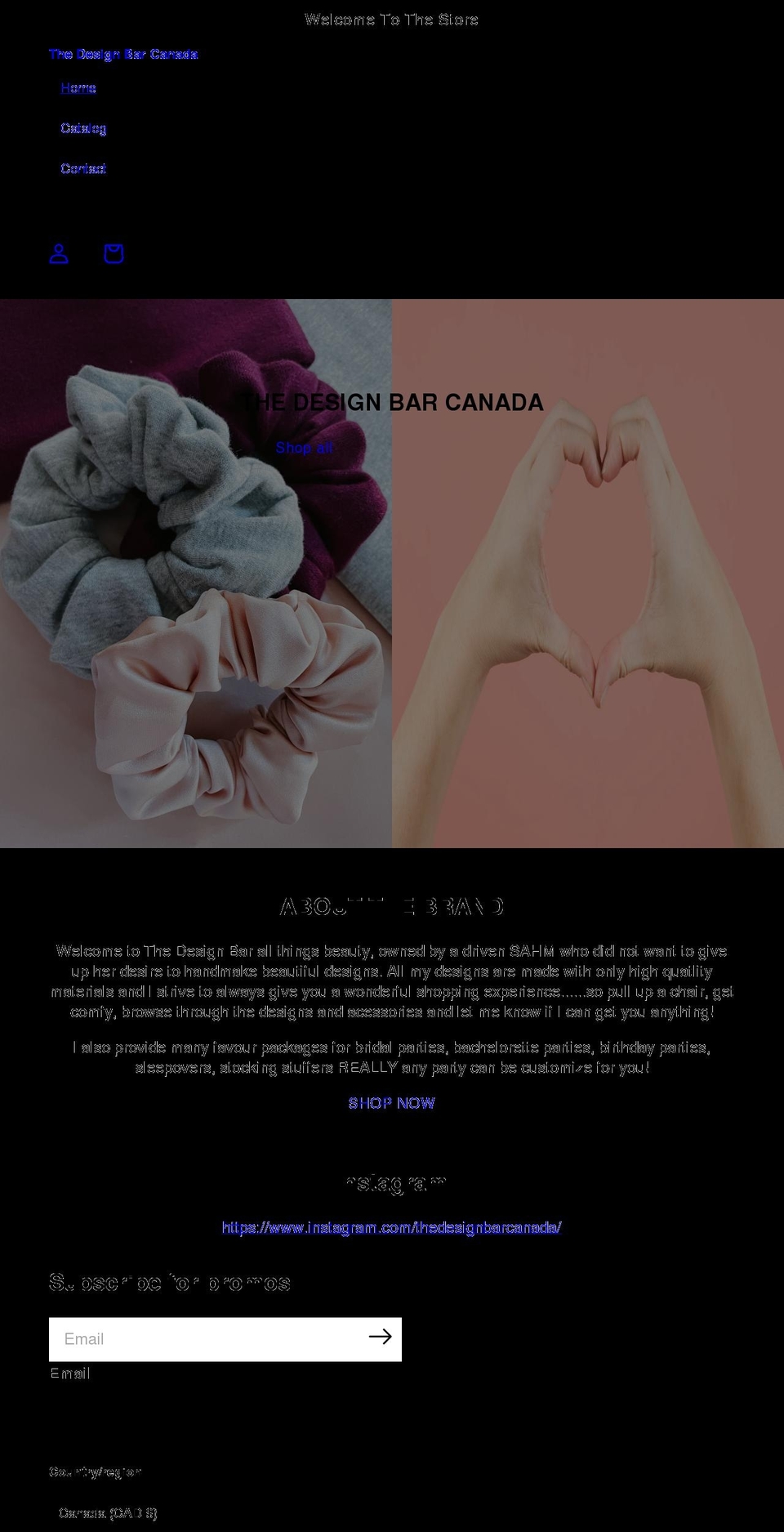 thedesignbarcanada.ca shopify website screenshot