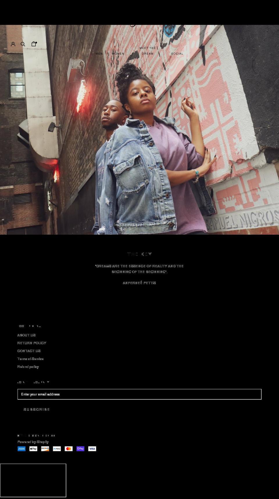 thedesignerdream.com shopify website screenshot