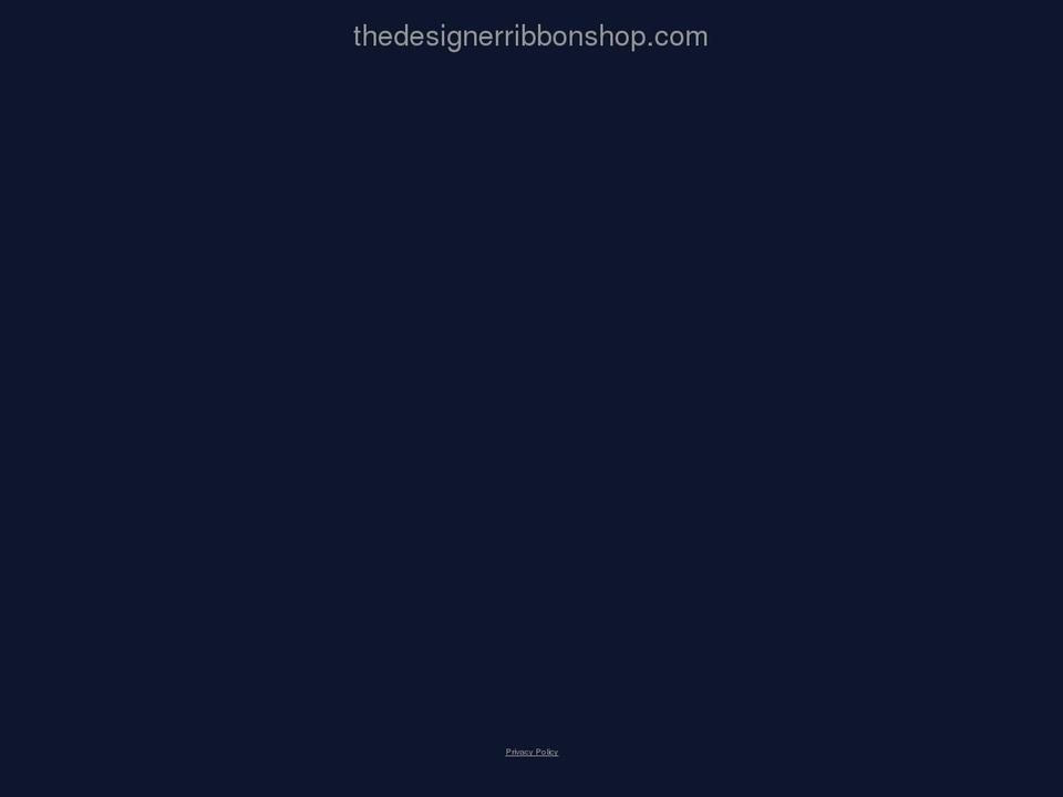 thedesignerribbonshop.com — Shopify storefront screenshot
