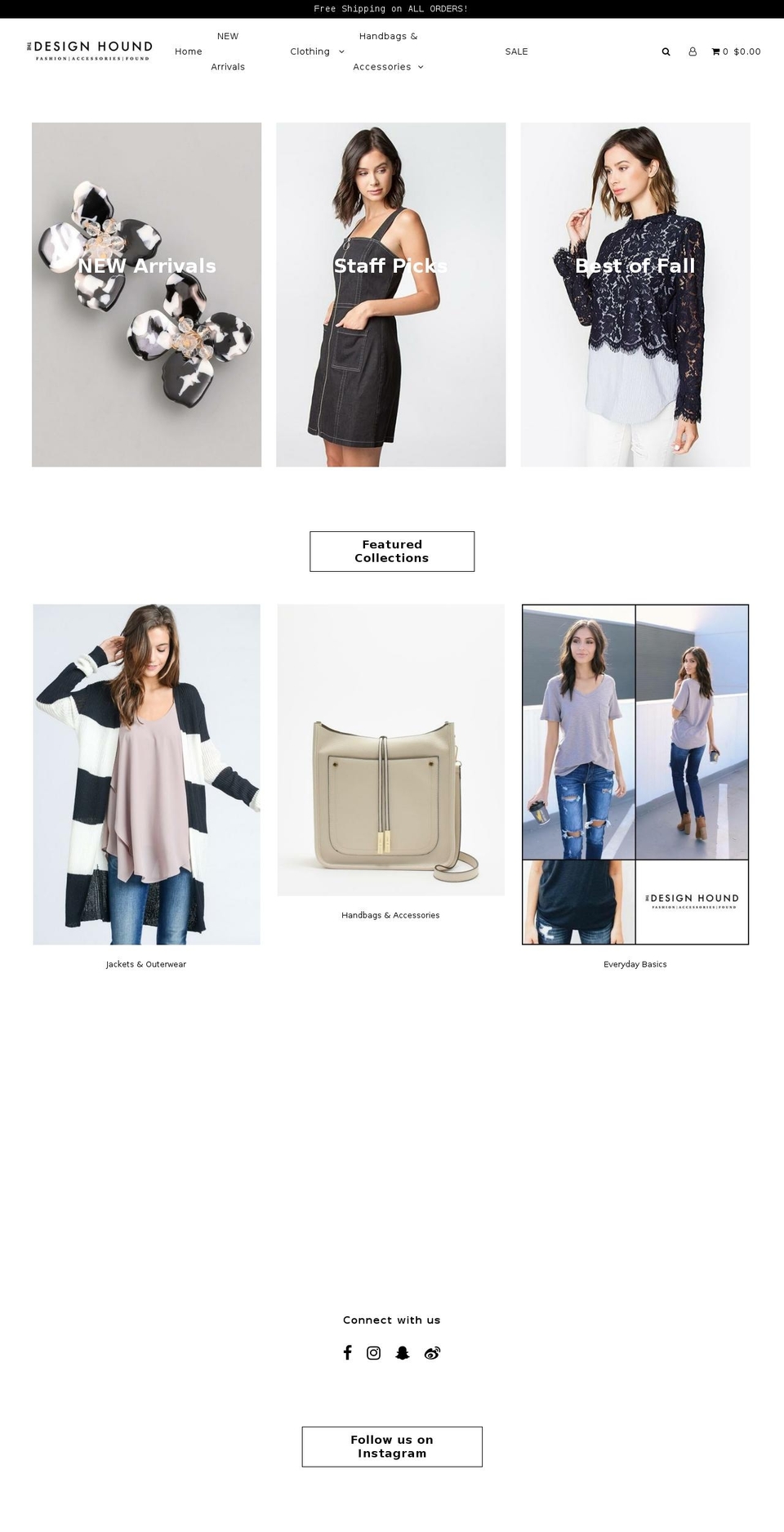 thedesignhound.com shopify website screenshot