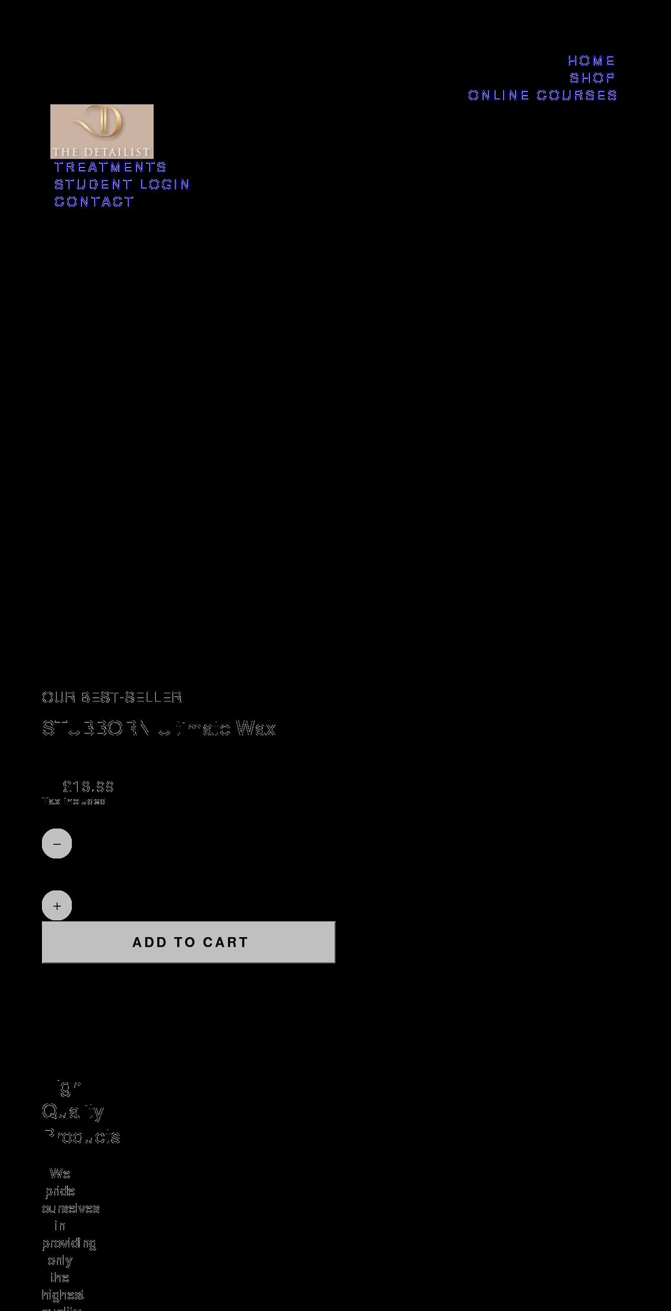 thedetailist.co.uk shopify website screenshot