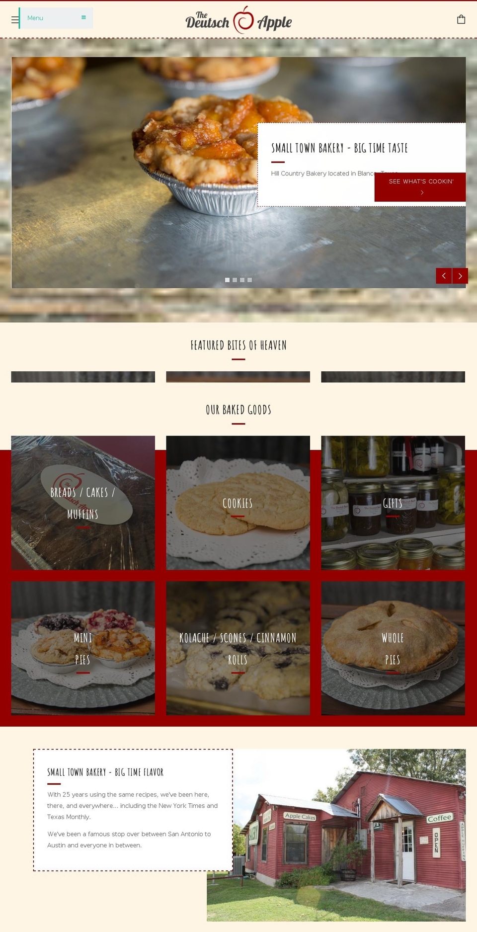 thedeutschapple.com — Shopify storefront screenshot