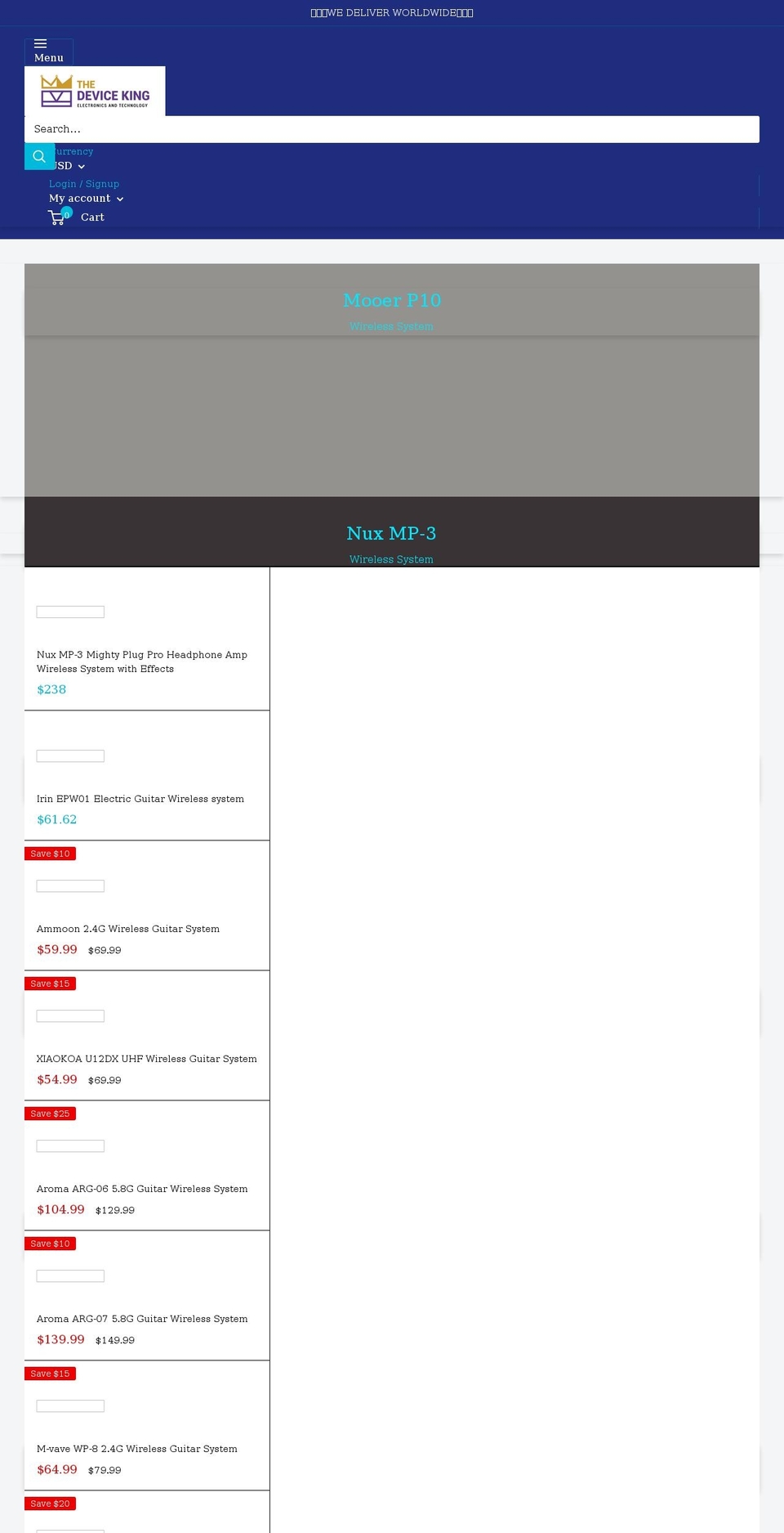 thedeviceking.com shopify website screenshot