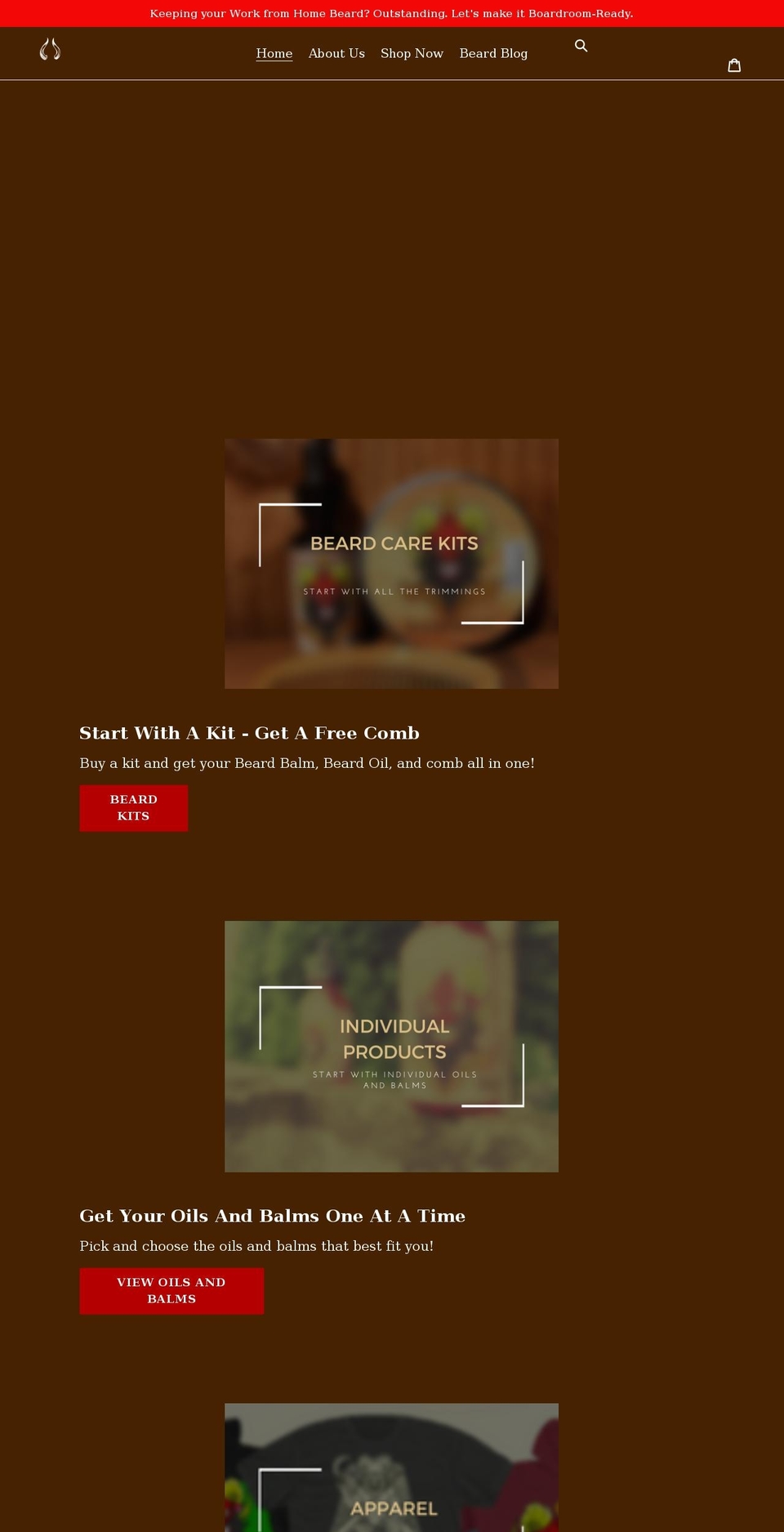 thedevilsownbeardoil.com shopify website screenshot