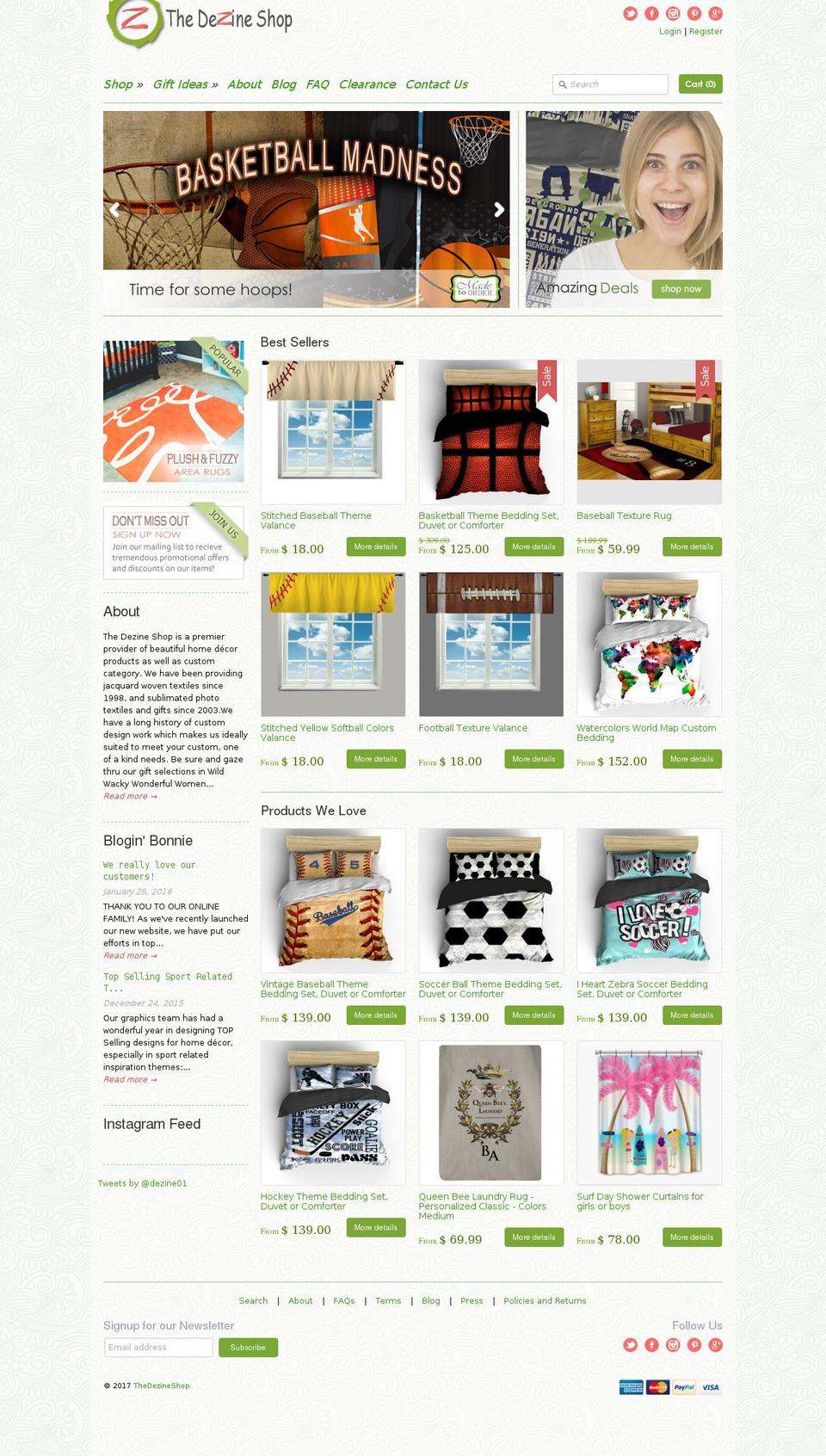 Expression Shopify theme site example thedezineshop.com