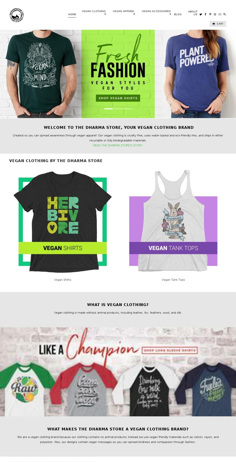 thedharmashop.com shopify website screenshot