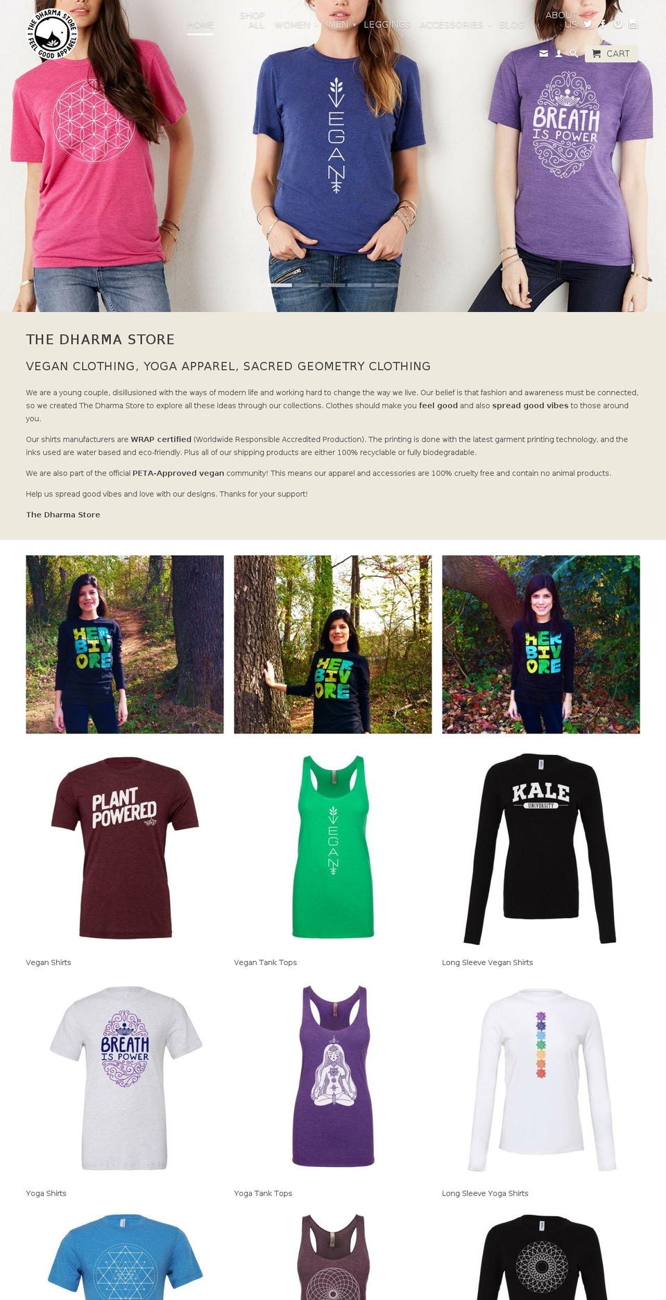 thedharmastore.com shopify website screenshot