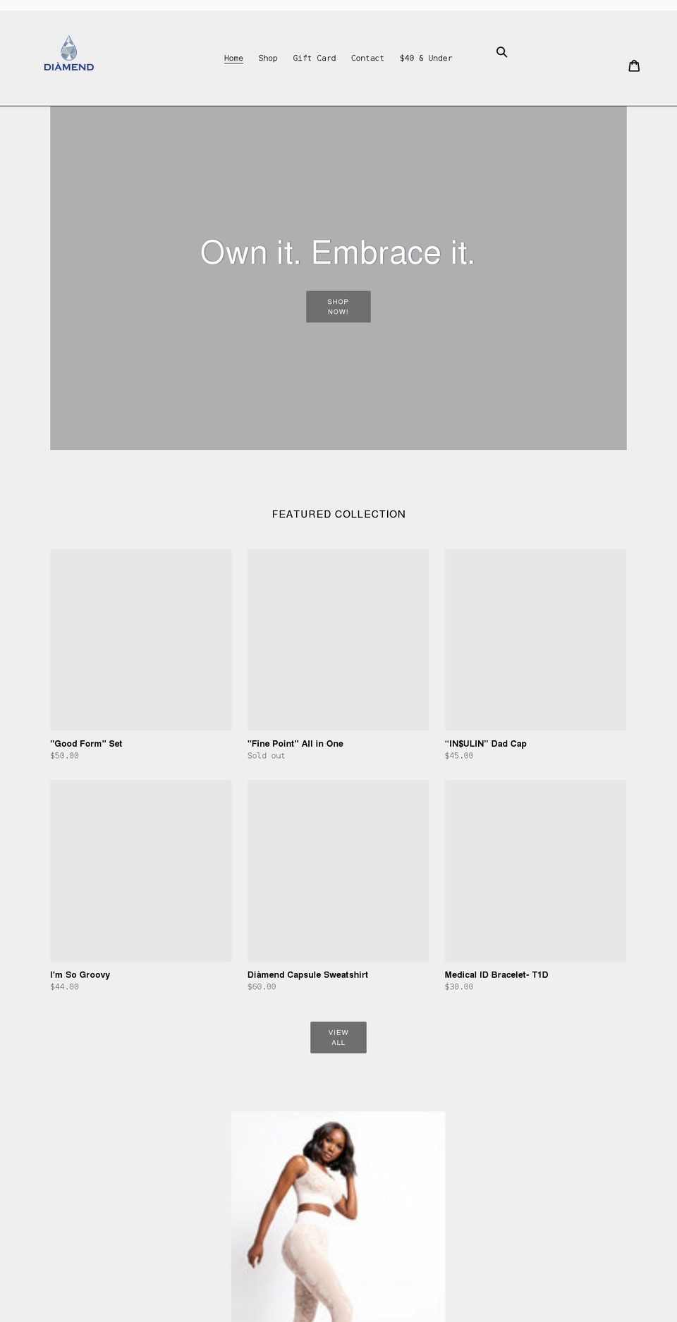 thediamend.com shopify website screenshot