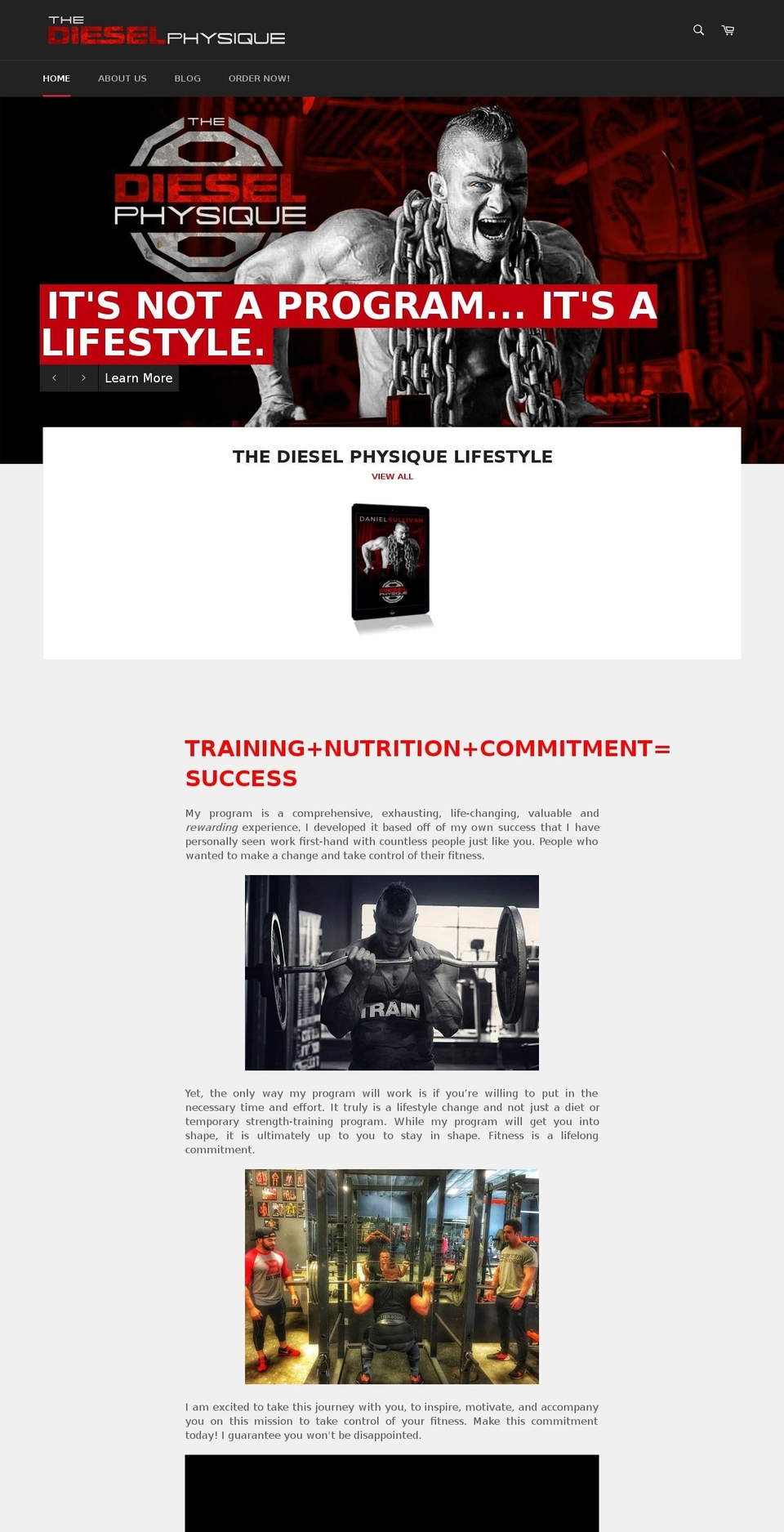 thedieselphysique.com shopify website screenshot