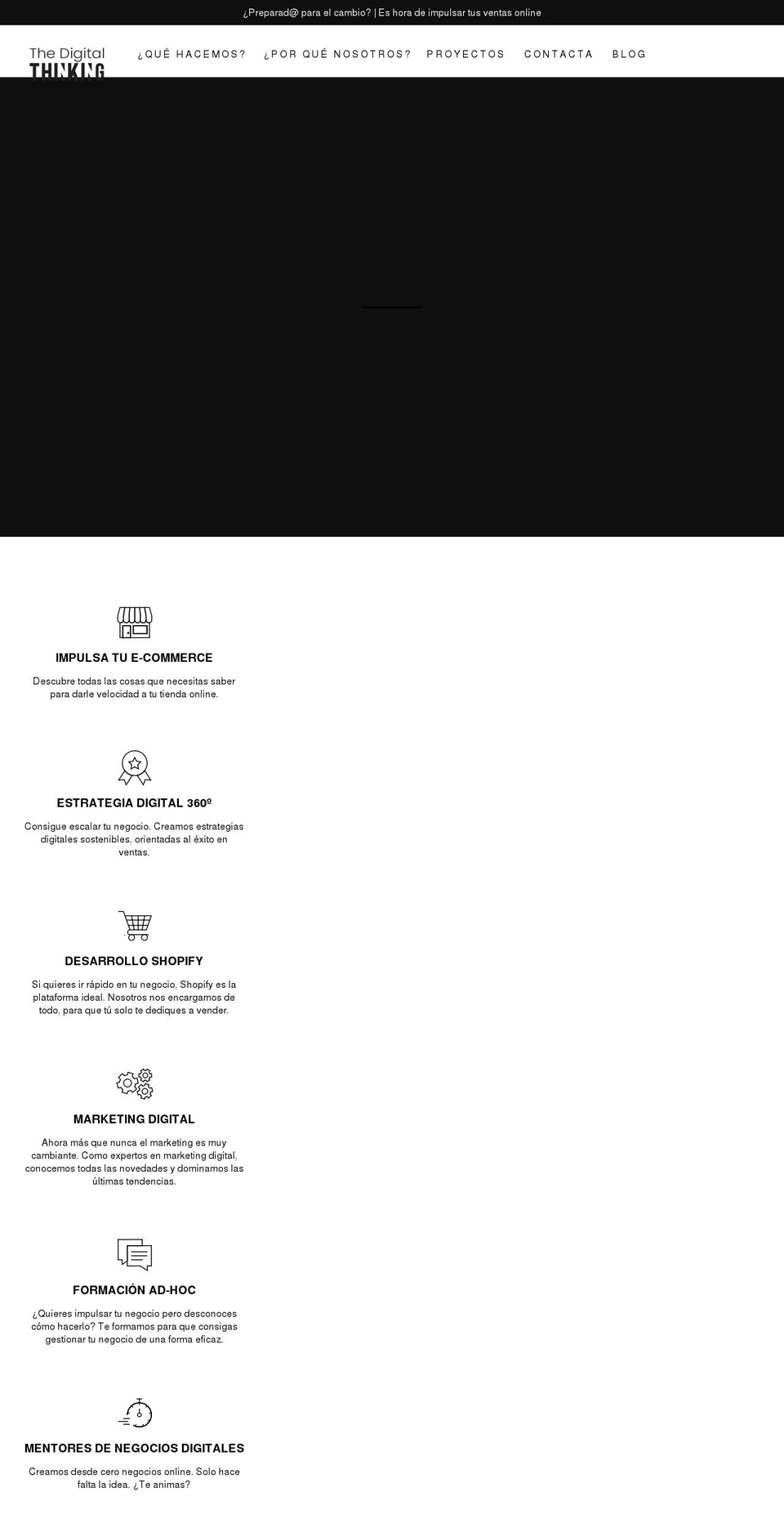 thedigitalthinking.es shopify website screenshot