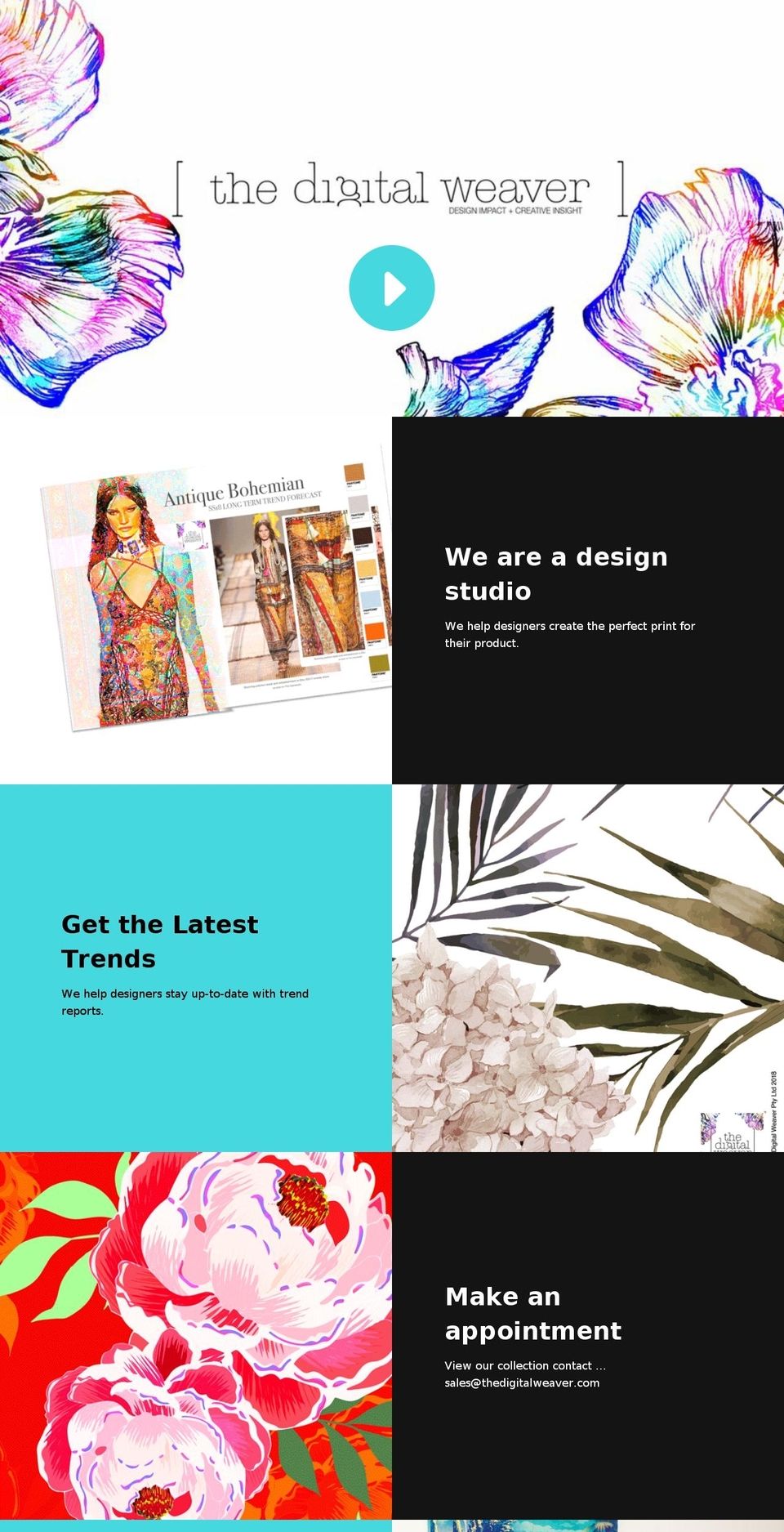 thedigitalweaver.com shopify website screenshot