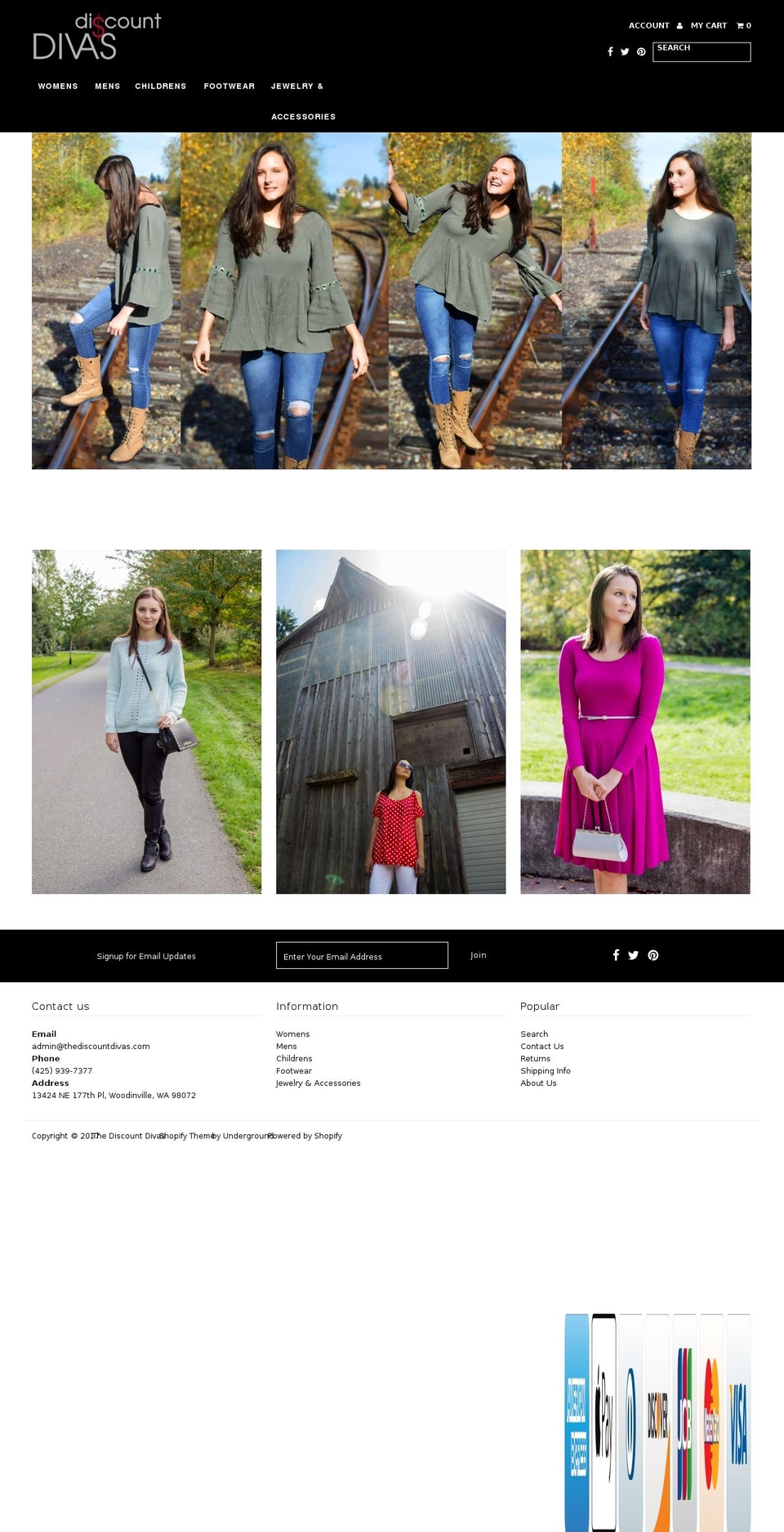 thediscountdivas.com shopify website screenshot