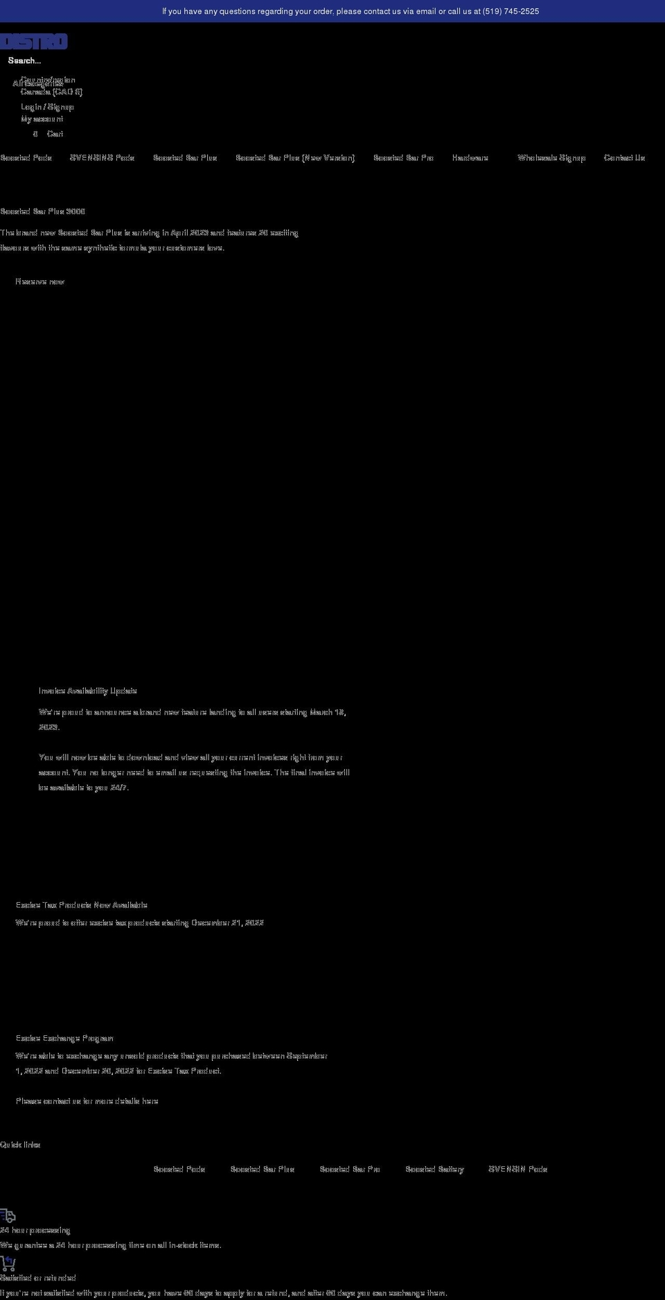 thedistro.ca shopify website screenshot