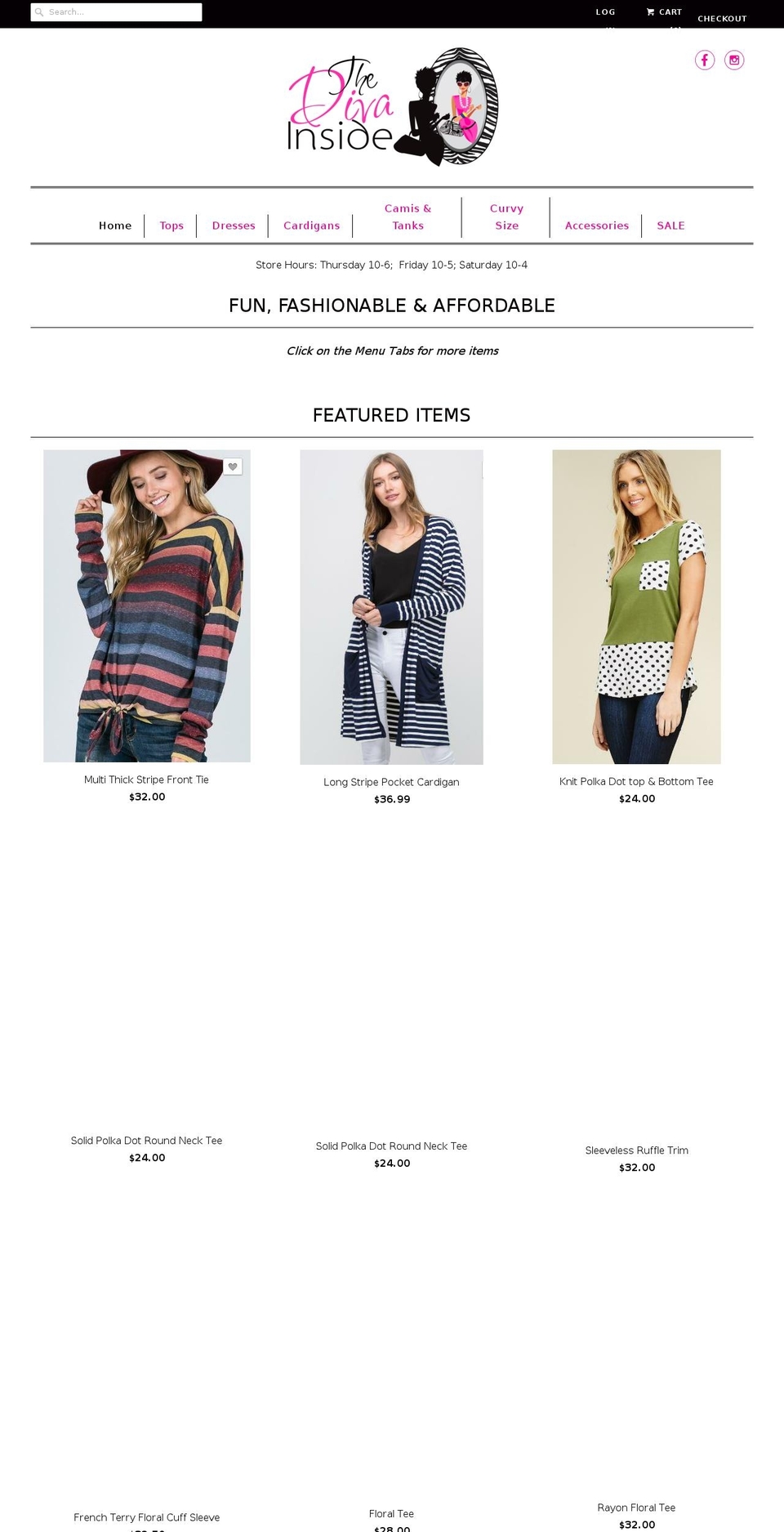 thedivainside.com — Shopify storefront screenshot