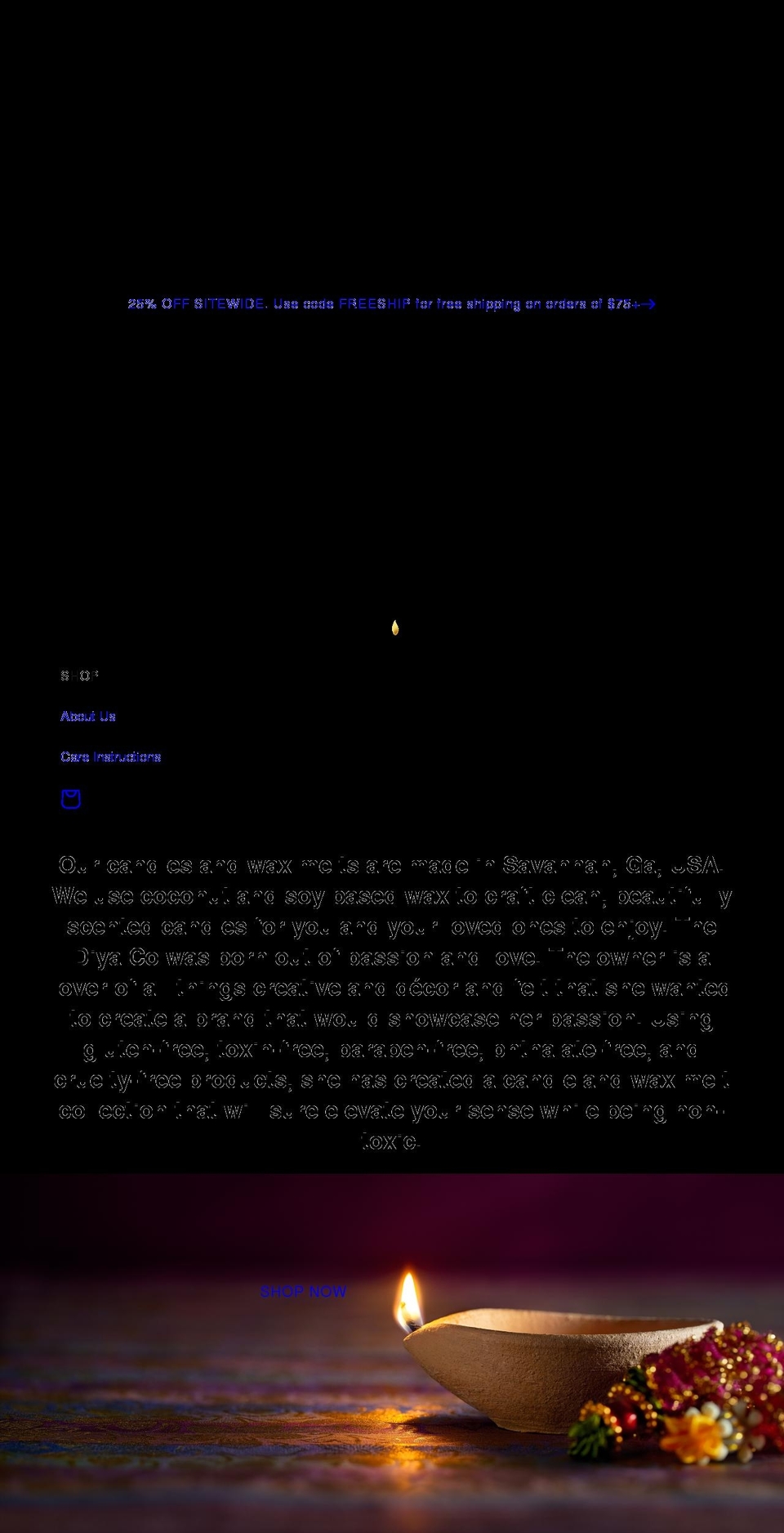 thediyaco.com shopify website screenshot