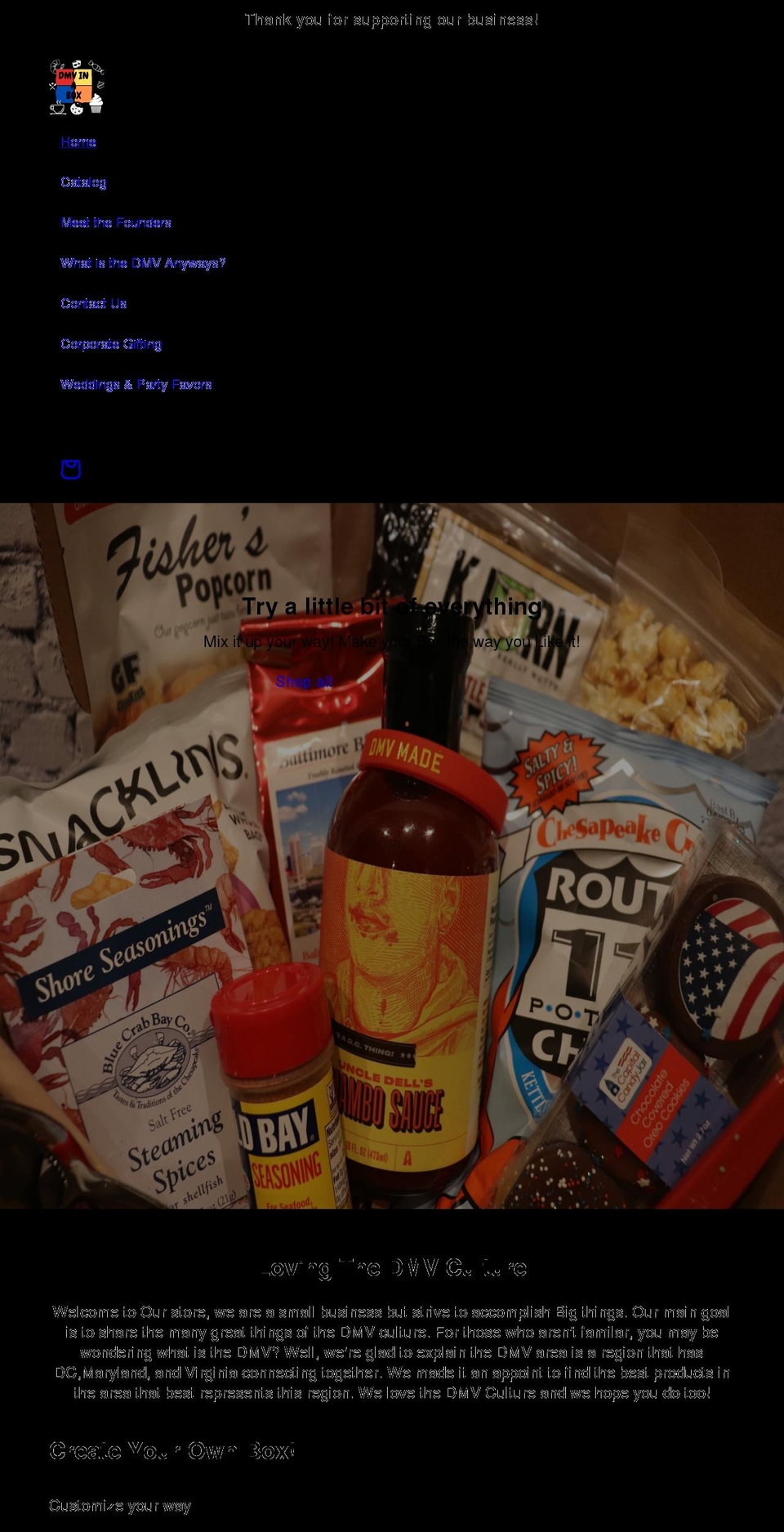 thedmvbox.com shopify website screenshot