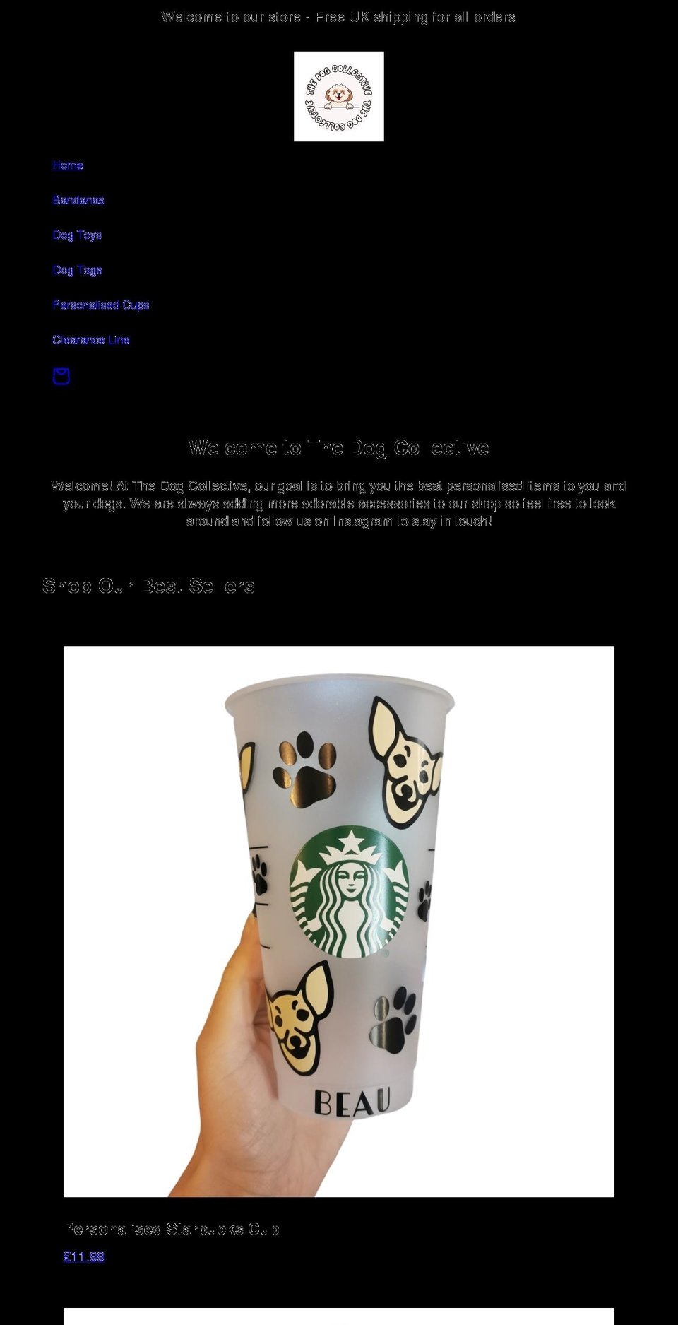 thedogcollective.com shopify website screenshot