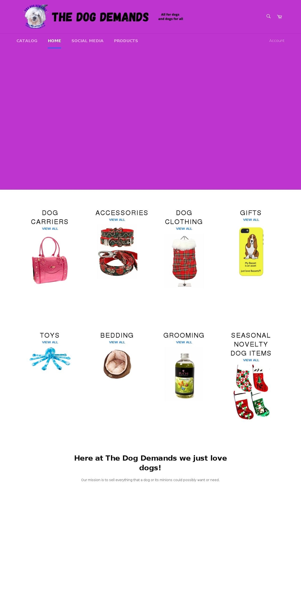 thedogdemands.co.uk shopify website screenshot