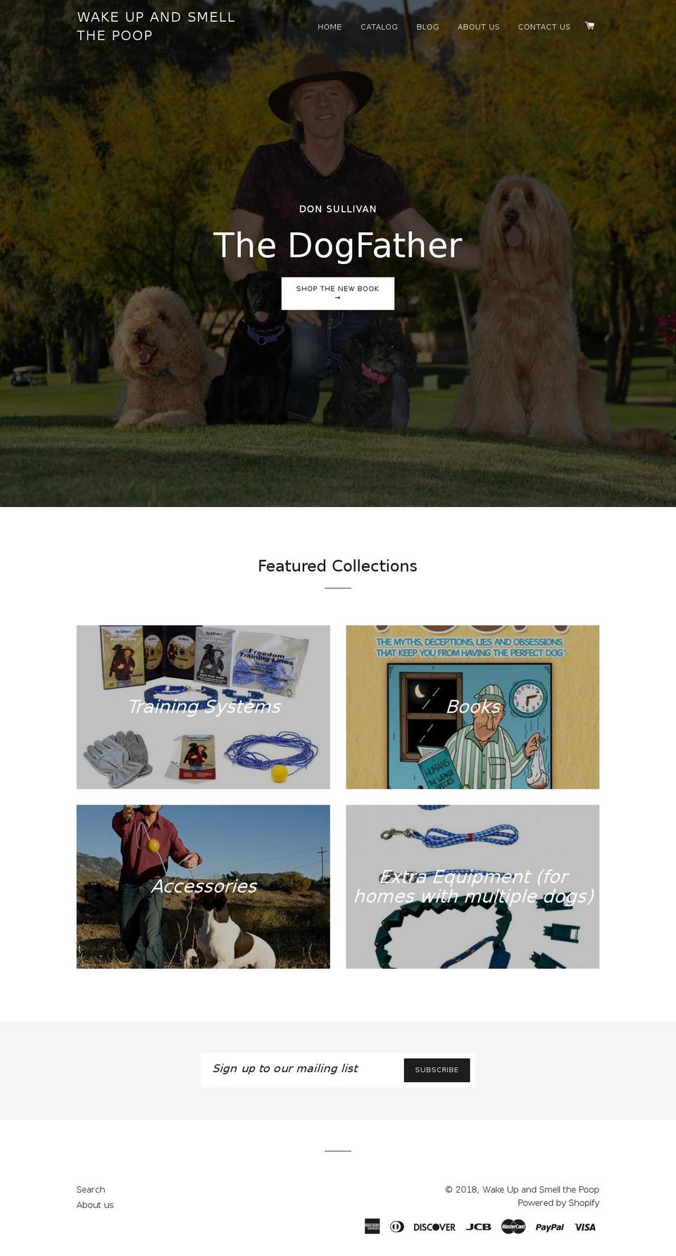 thedogfathertv.com — Shopify storefront screenshot