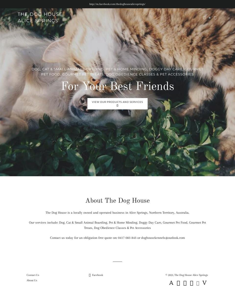 thedoghouseasp.com.au shopify website screenshot