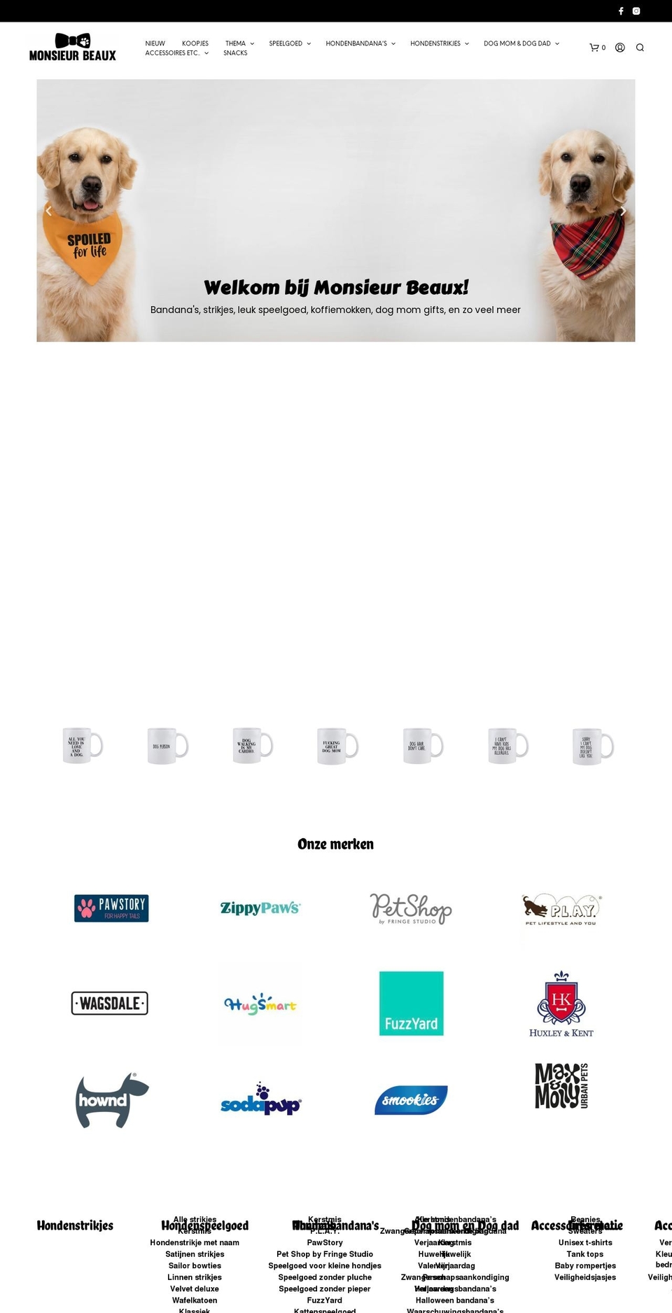thedogmomshop.com — Shopify storefront screenshot