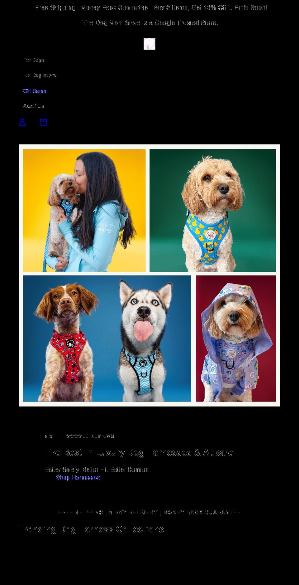 thedogmomstore.com shopify website screenshot