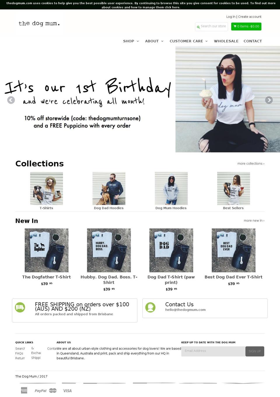 thedogmum.com shopify website screenshot