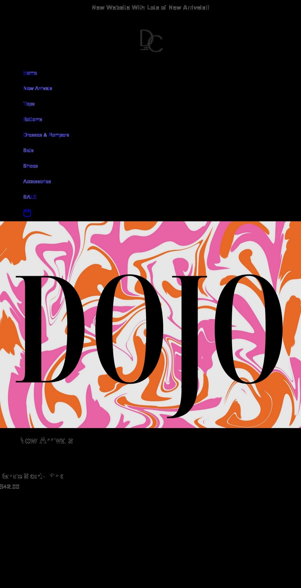 thedojocouture.com shopify website screenshot