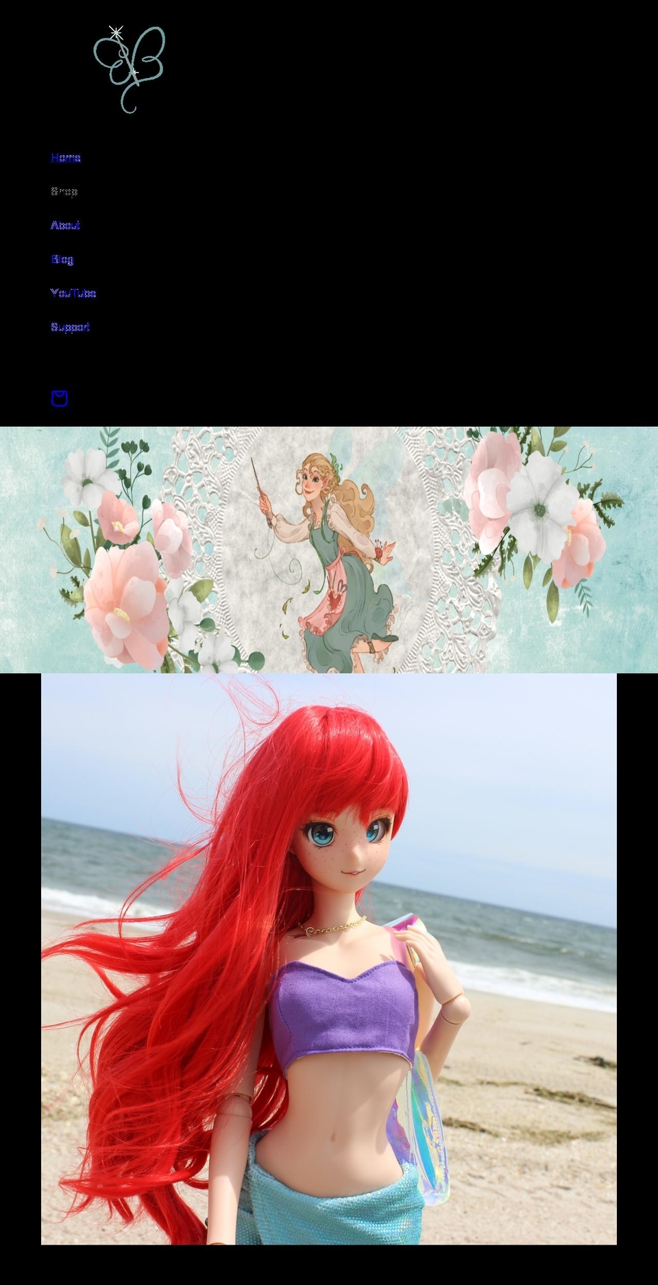 thedollfairy.com shopify website screenshot
