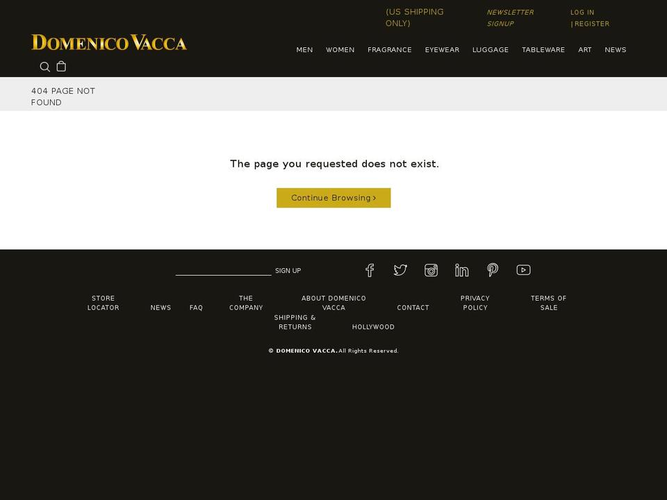 Theme (09\/26\/2016) Shopify theme site example thedomenicovacca.com