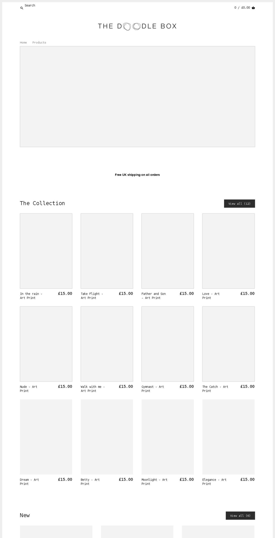 thedoodlebox.com shopify website screenshot