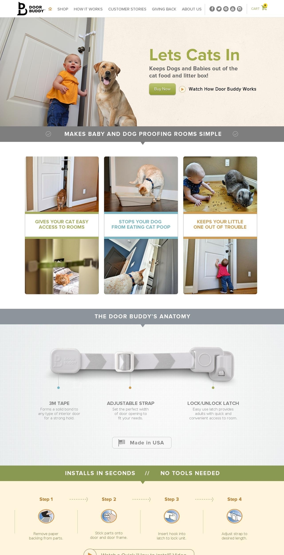 thedoorbuddy.com shopify website screenshot