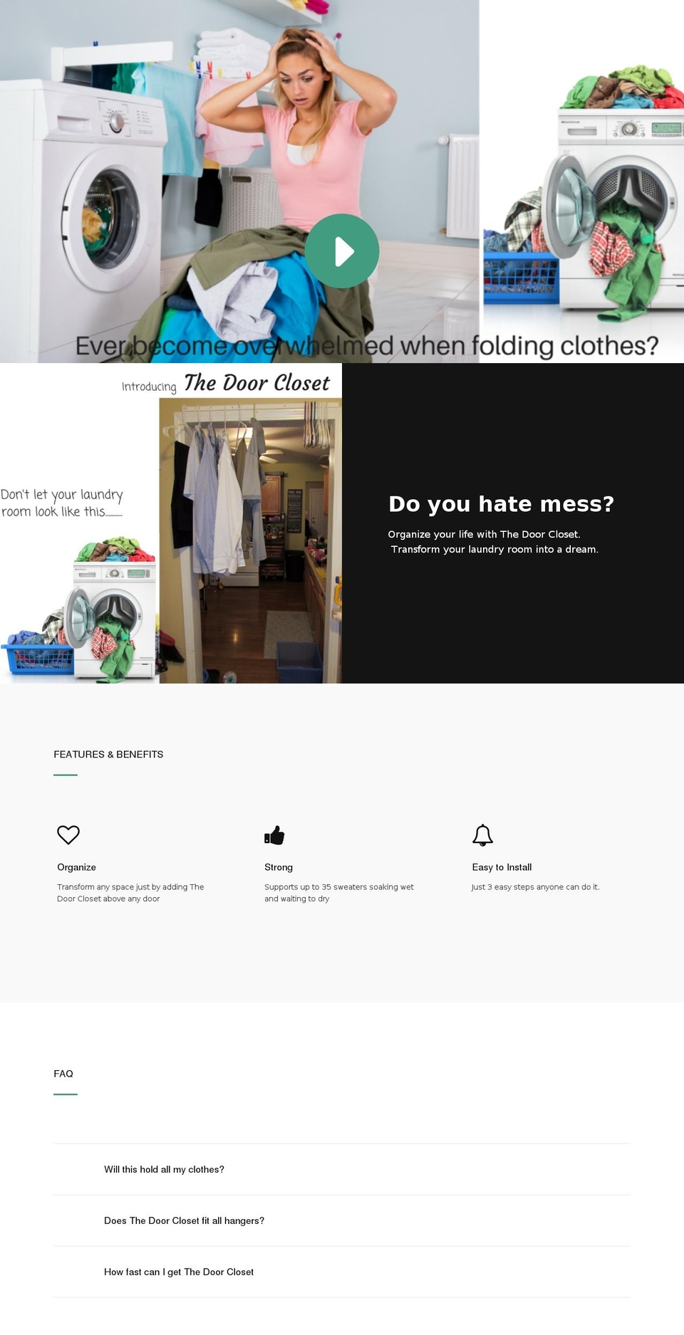 thedoorcloset.com — Shopify storefront screenshot