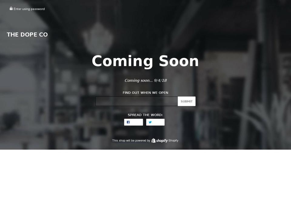 thedopeco.com — Shopify storefront screenshot