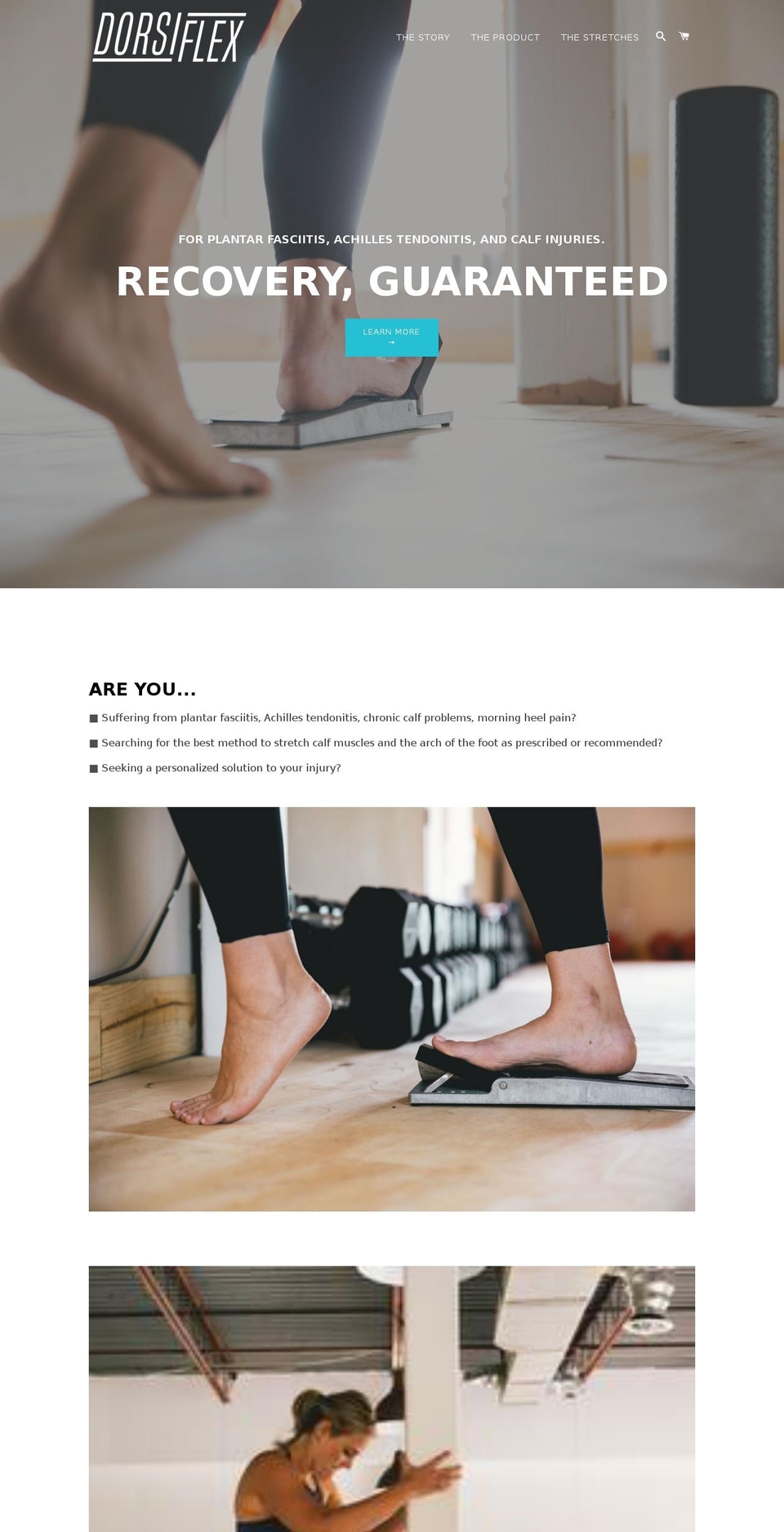 thedorsiflex.com — Shopify storefront screenshot