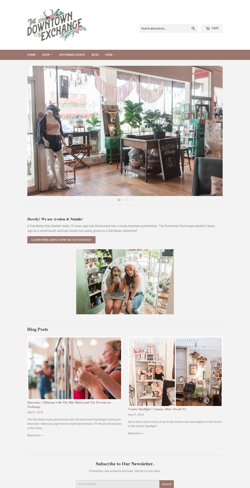 thedowntownexchange.com — Shopify storefront screenshot