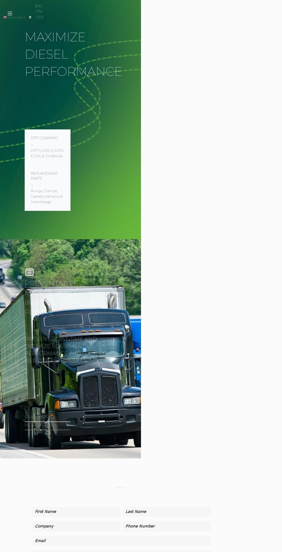 thedpfcompany.com shopify website screenshot