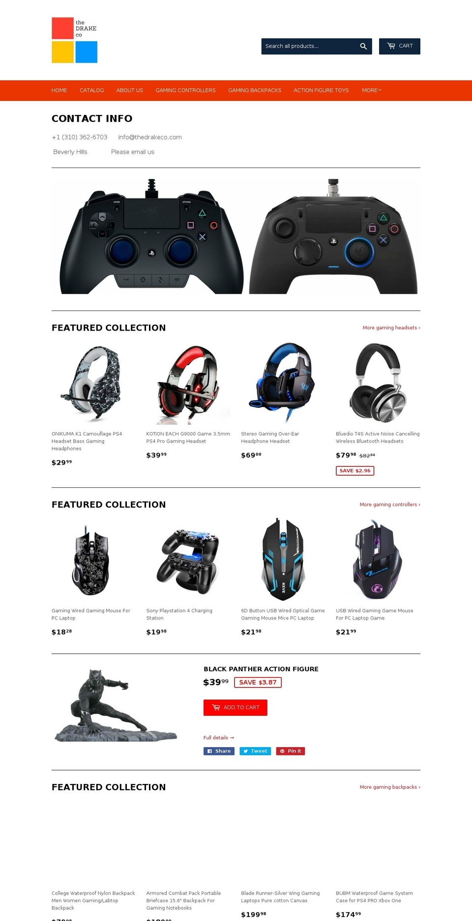 thedrakeco.com — Shopify storefront screenshot