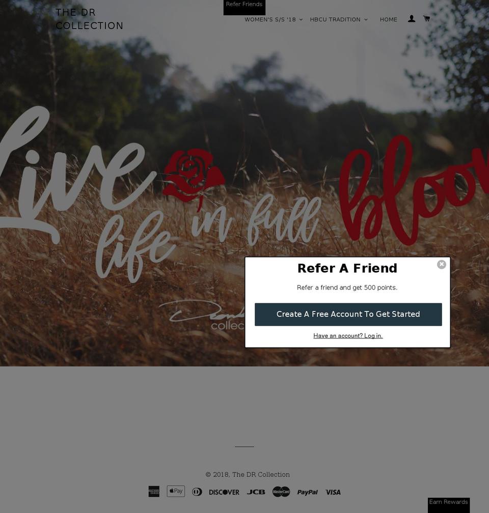 thedrcollection.com — Shopify storefront screenshot
