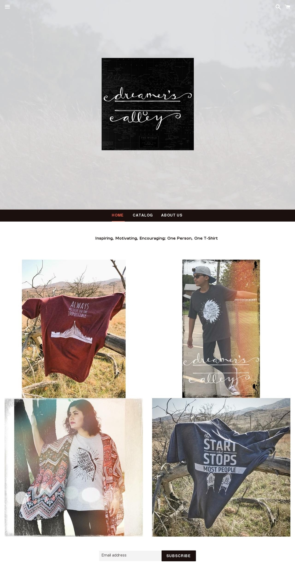 thedreamersalley.com — Shopify storefront screenshot