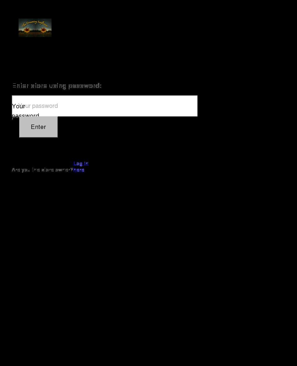 thedreamingsunflower.com shopify website screenshot