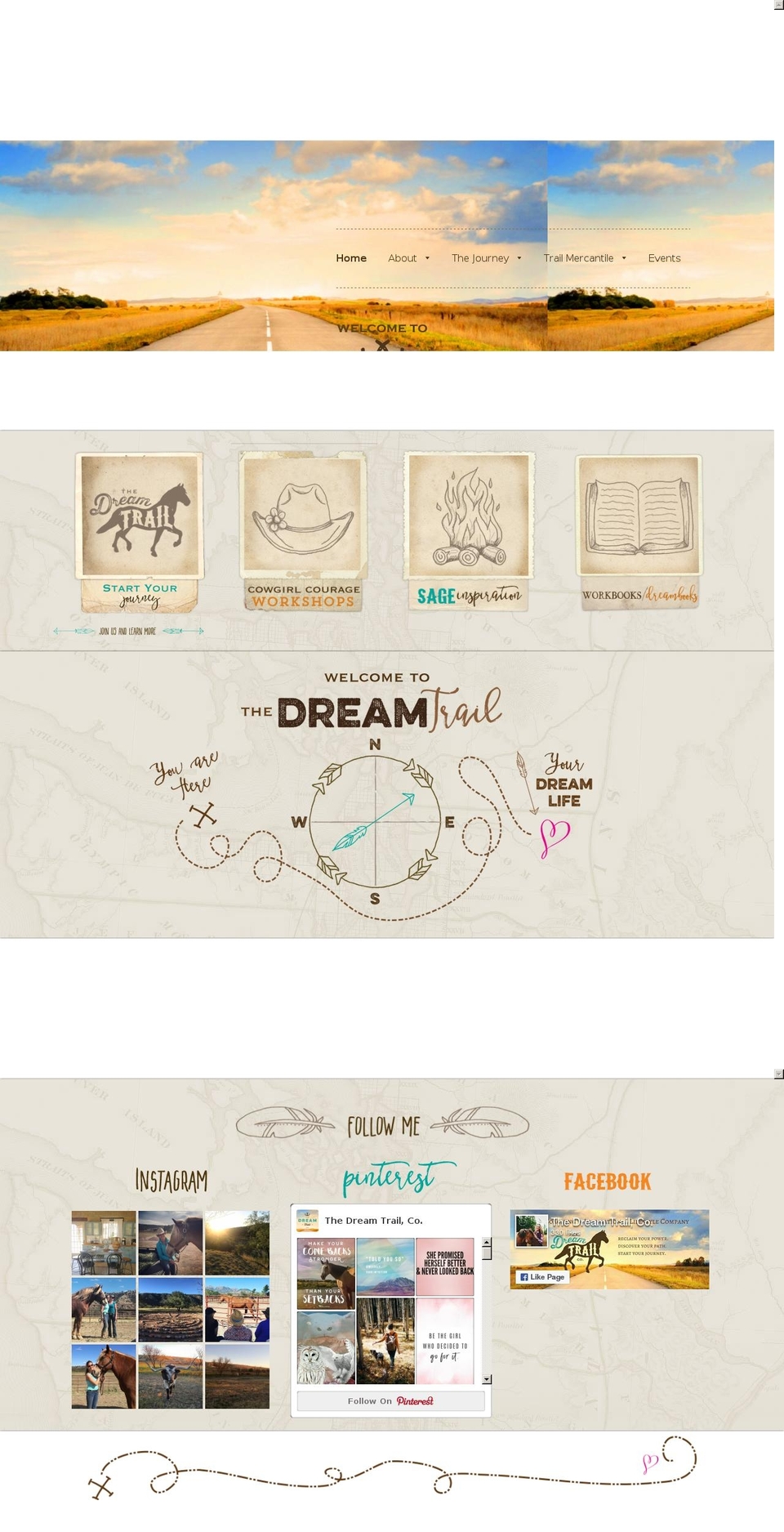 thedreamtrail.org shopify website screenshot