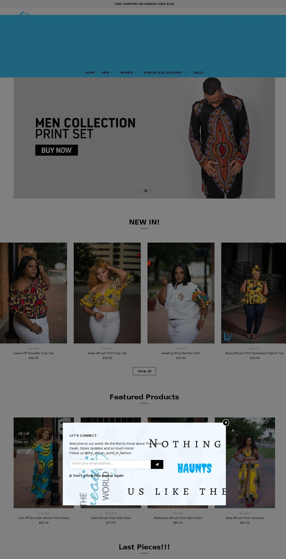 thedreamworldinfashion.com shopify website screenshot